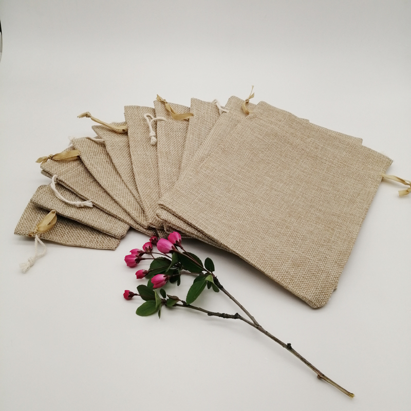 200pcs Premium Burlap Bag Gift - Jute Bag Packaging ulasan dan harga
