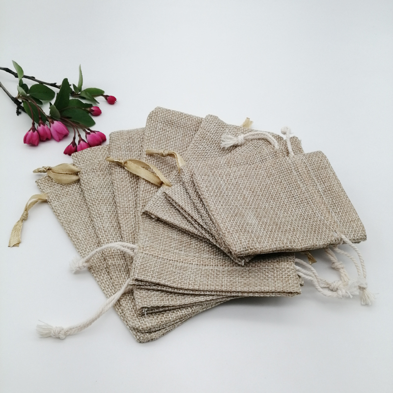 200pcs Premium Burlap Bag Gift - Jute Bag Packaging ulasan dan harga