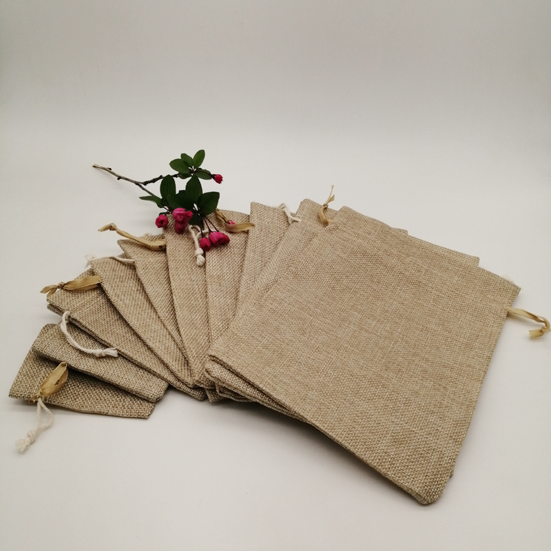 200pcs Premium Burlap Bag Gift - Jute Bag Packaging ulasan dan harga