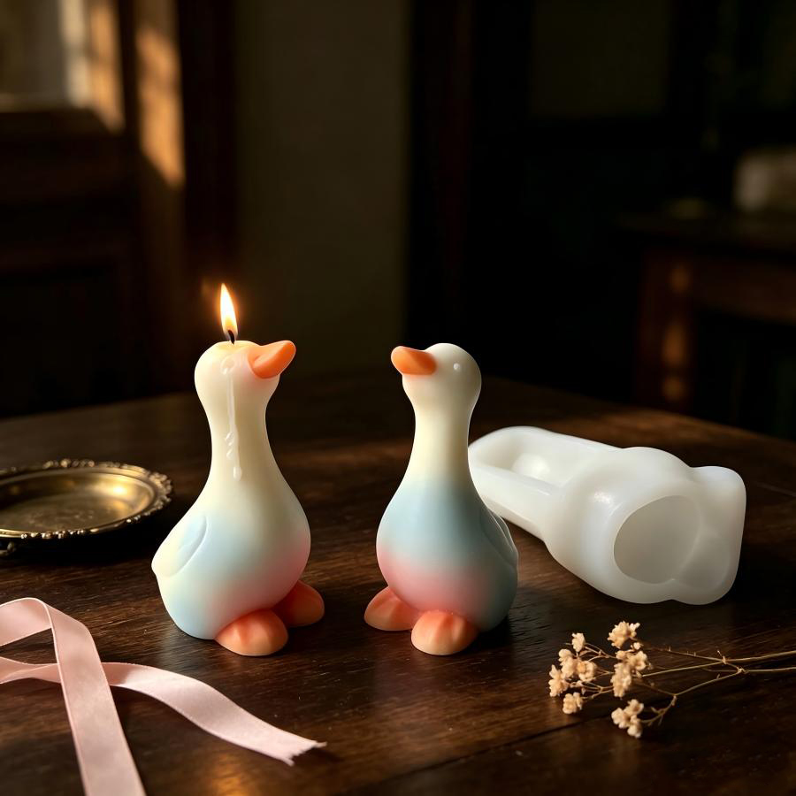 New 3D Duck Silicone Mold, DIY - Candle Making Jelly ulasan dan harga
