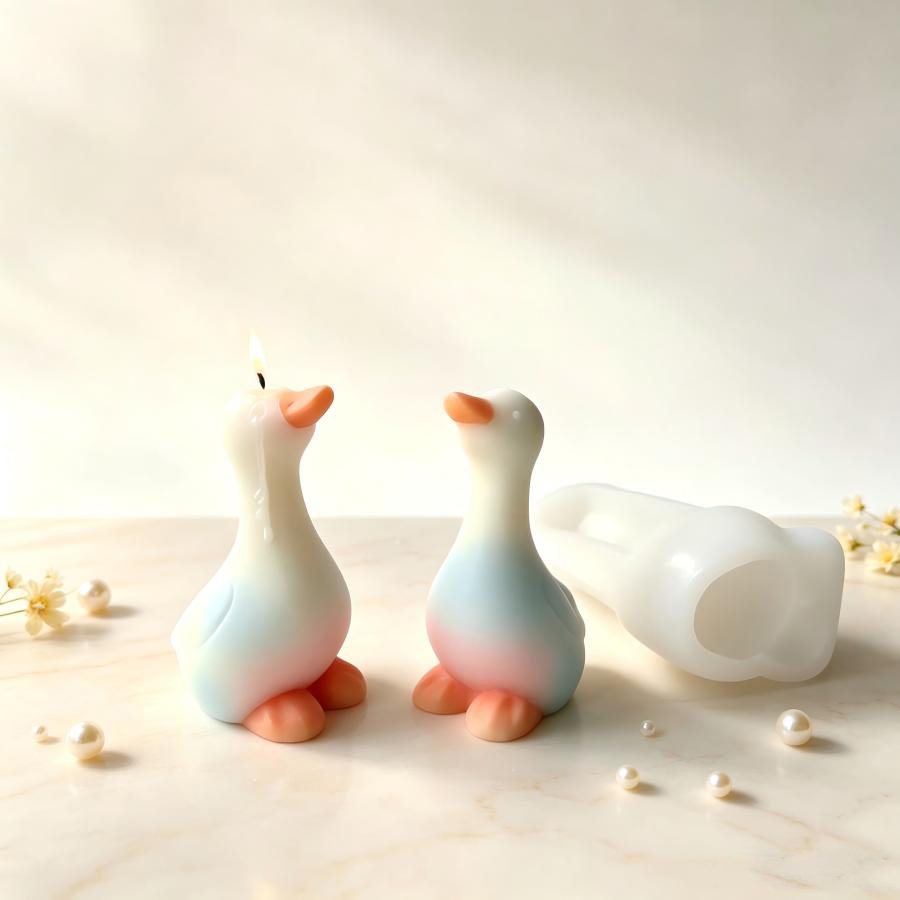New 3D Duck Silicone Mold, DIY - Candle Making Jelly ulasan dan harga