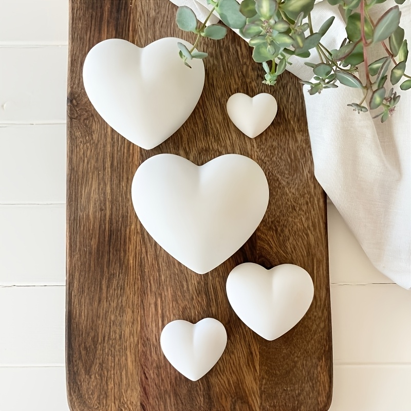 5pcs Heart-Shaped Gypsum Candl - Candle Mold Silicone ulasan dan harga