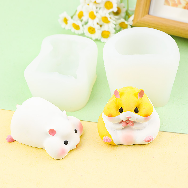 DIY Cute Hamster Mold Chocolat - Candle Mold Silicone ulasan dan harga