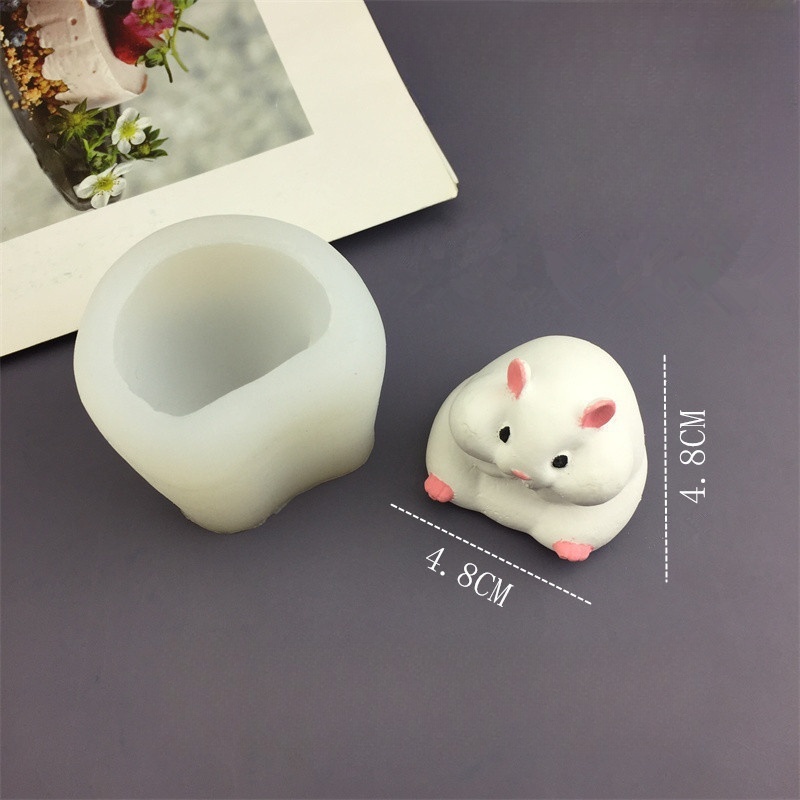 DIY Cute Hamster Mold Chocolat - Candle Mold Silicone ulasan dan harga