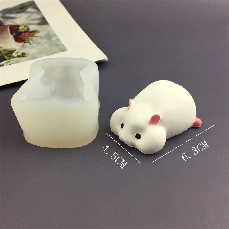 DIY Cute Hamster Mold Chocolat - Candle Mold Silicone ulasan dan harga