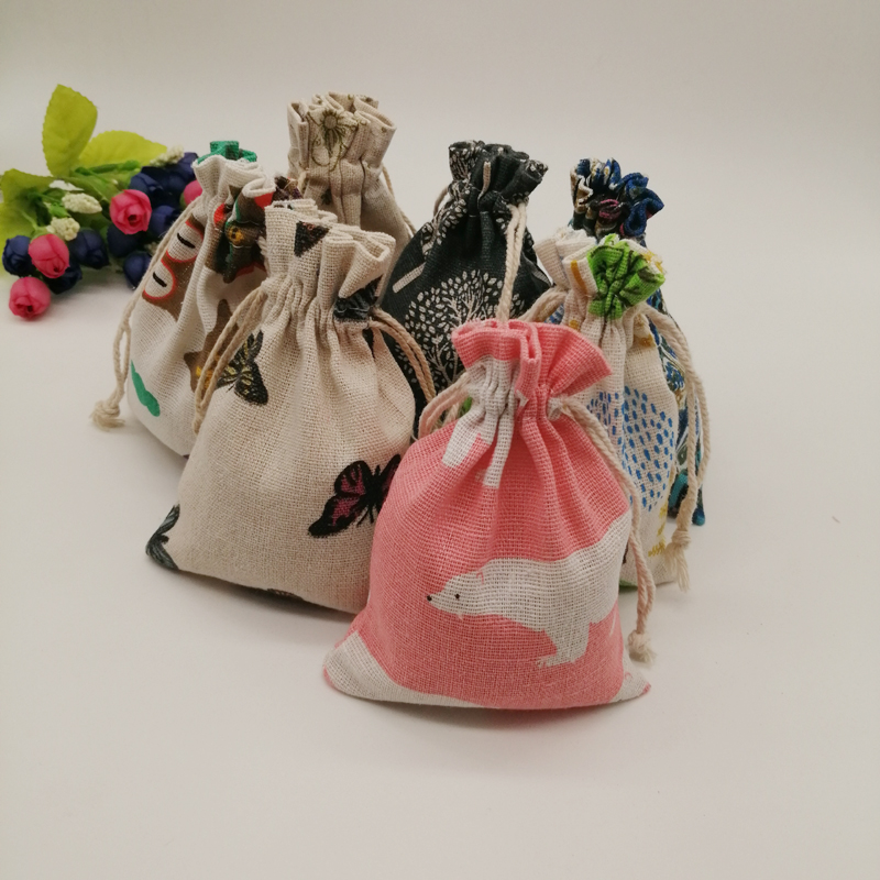 100pcs Pattern Style Jewelry S - Jute Bag Packaging ulasan dan harga
