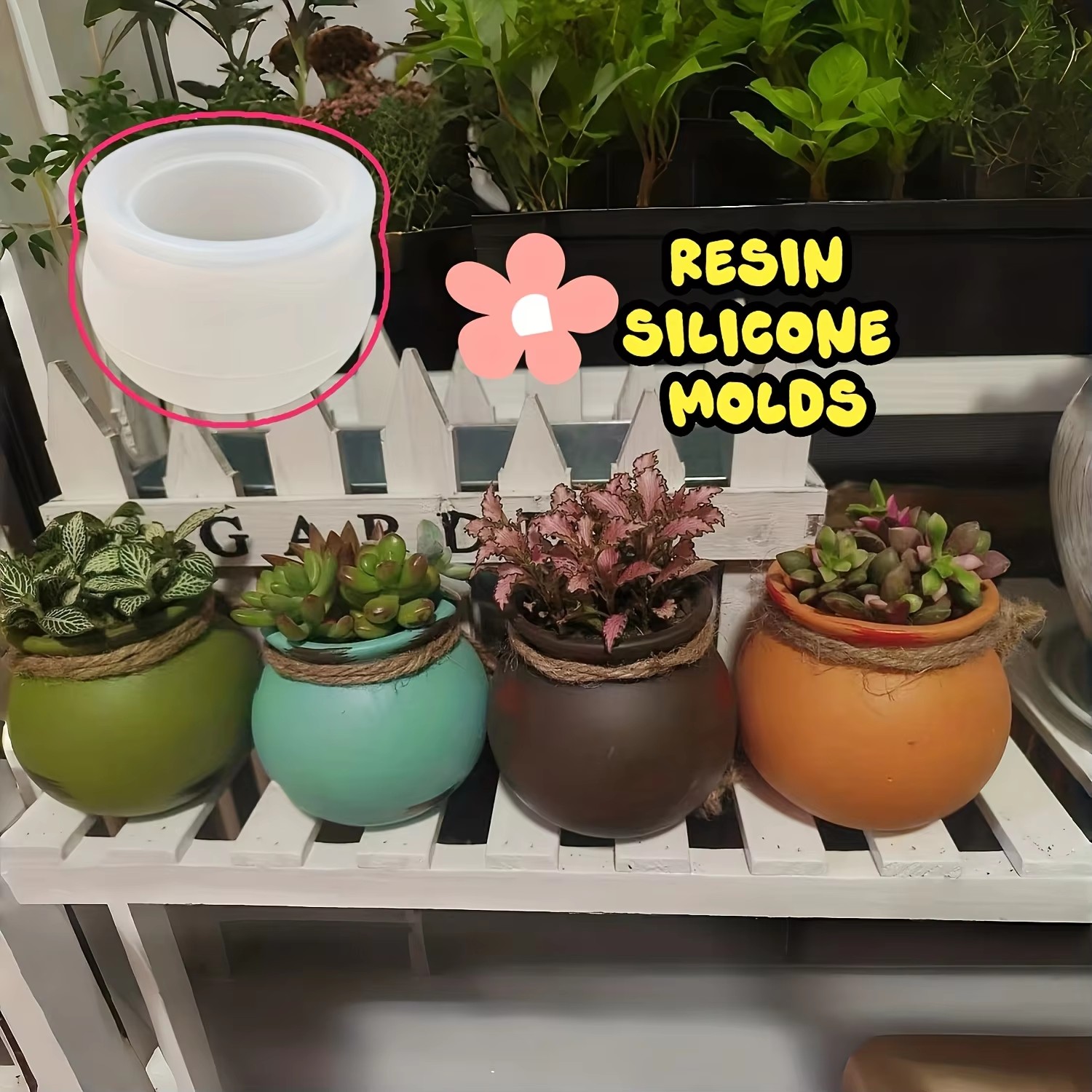 Silicone Flower Pot Molds, Res - Candle Mold Silicone ulasan dan harga