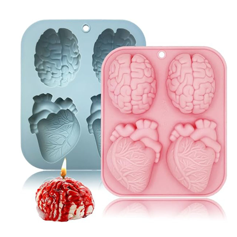 Human Brain And Heart Silicone - Candle Making Jelly ulasan dan harga