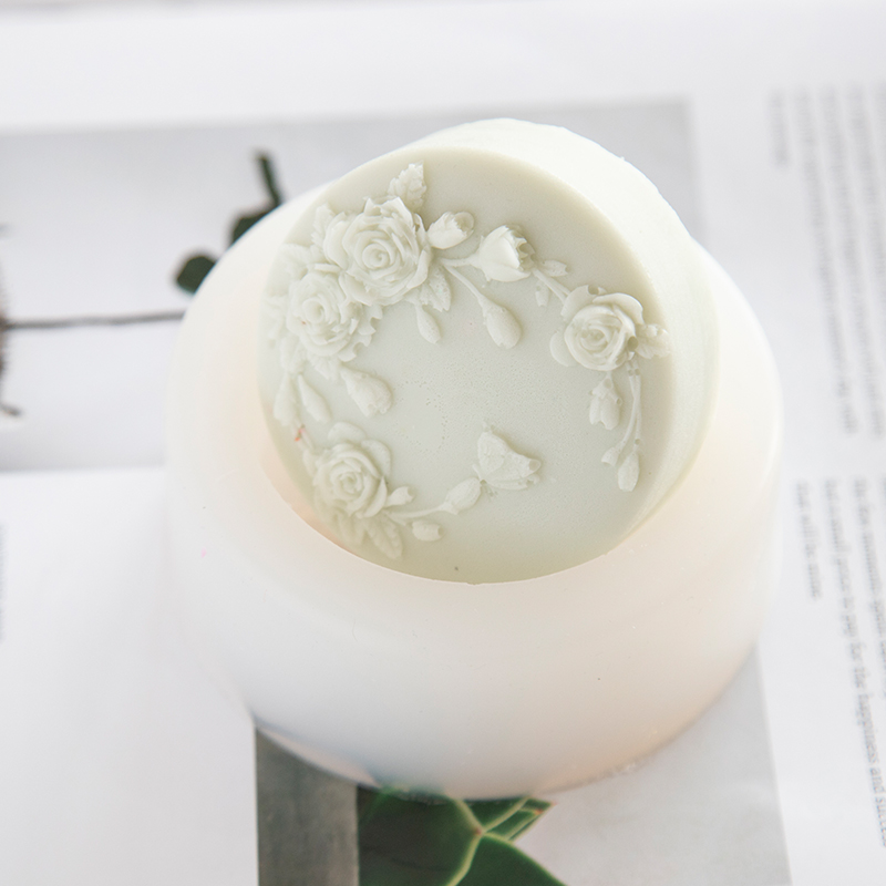 Round Shape Rose Flower Handma - Candle Making Jelly ulasan dan harga
