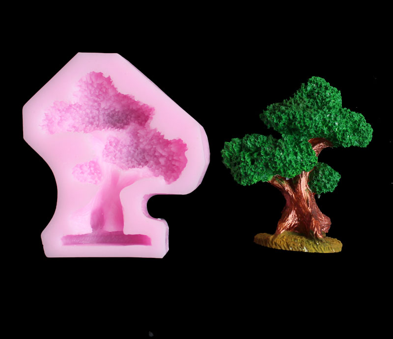 Pine tree silica gel mold DIY  - Candle Mold Silicone ulasan dan harga