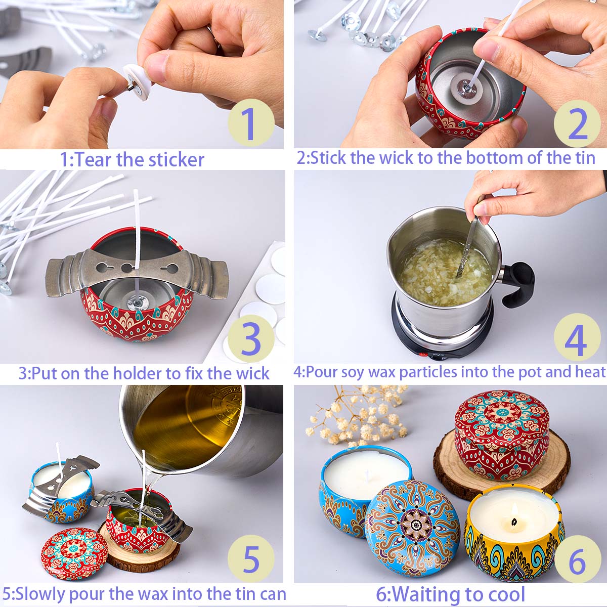 DIY Scented Candle Making Tool - Candle Making Vessels ulasan dan harga