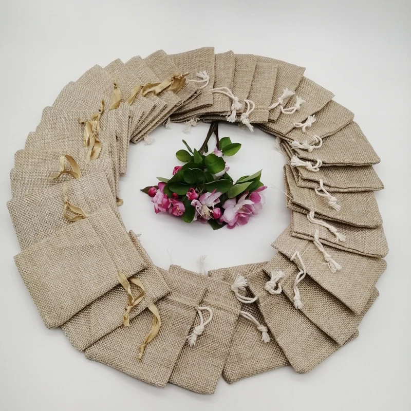 200pcs Silk Ribbon Cotton Draw - Jute Bag Packaging ulasan dan harga